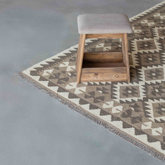 Casa blanca Handcrafted Classic Vintage Wool Beige Rug