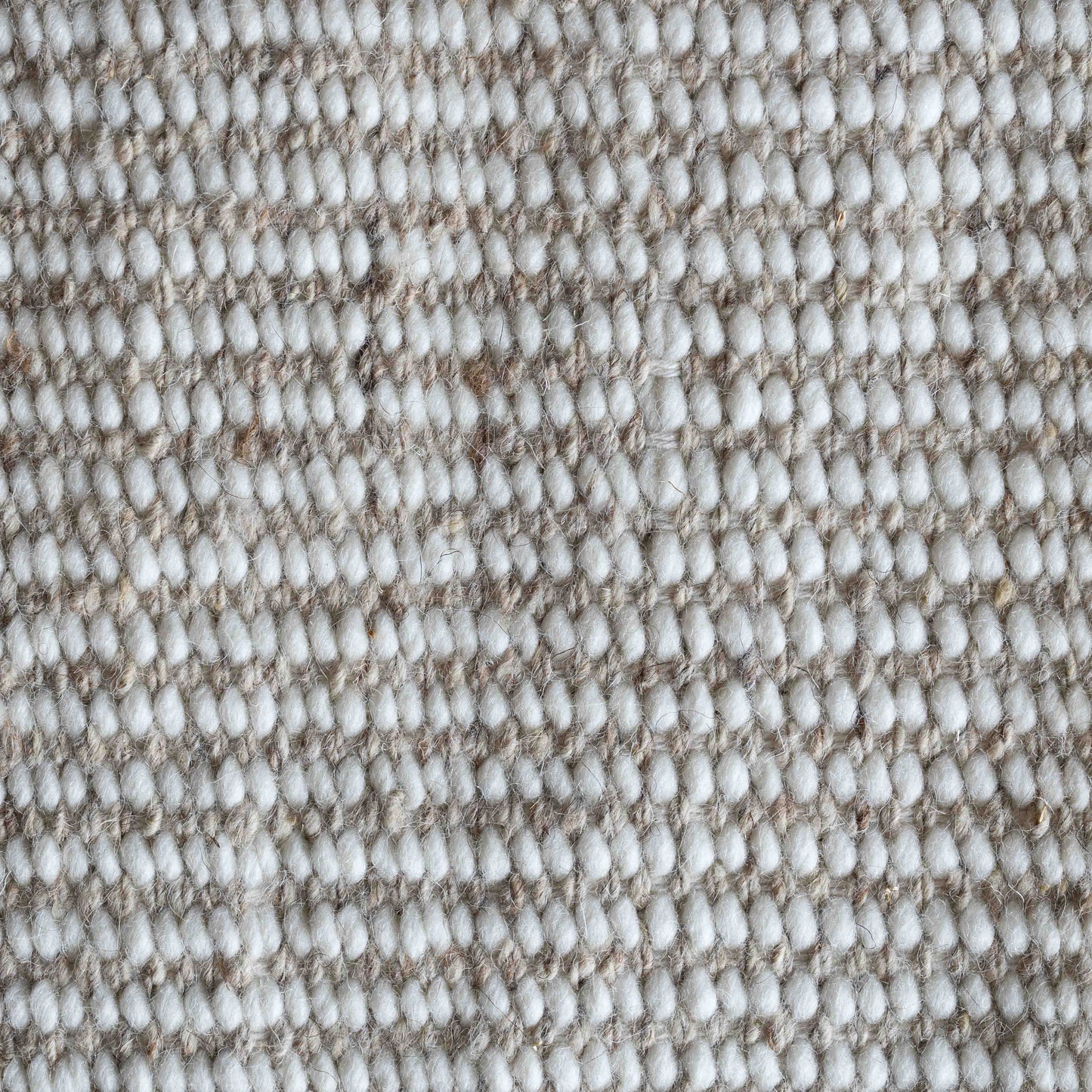 Handcrafted Silver Wool Rug