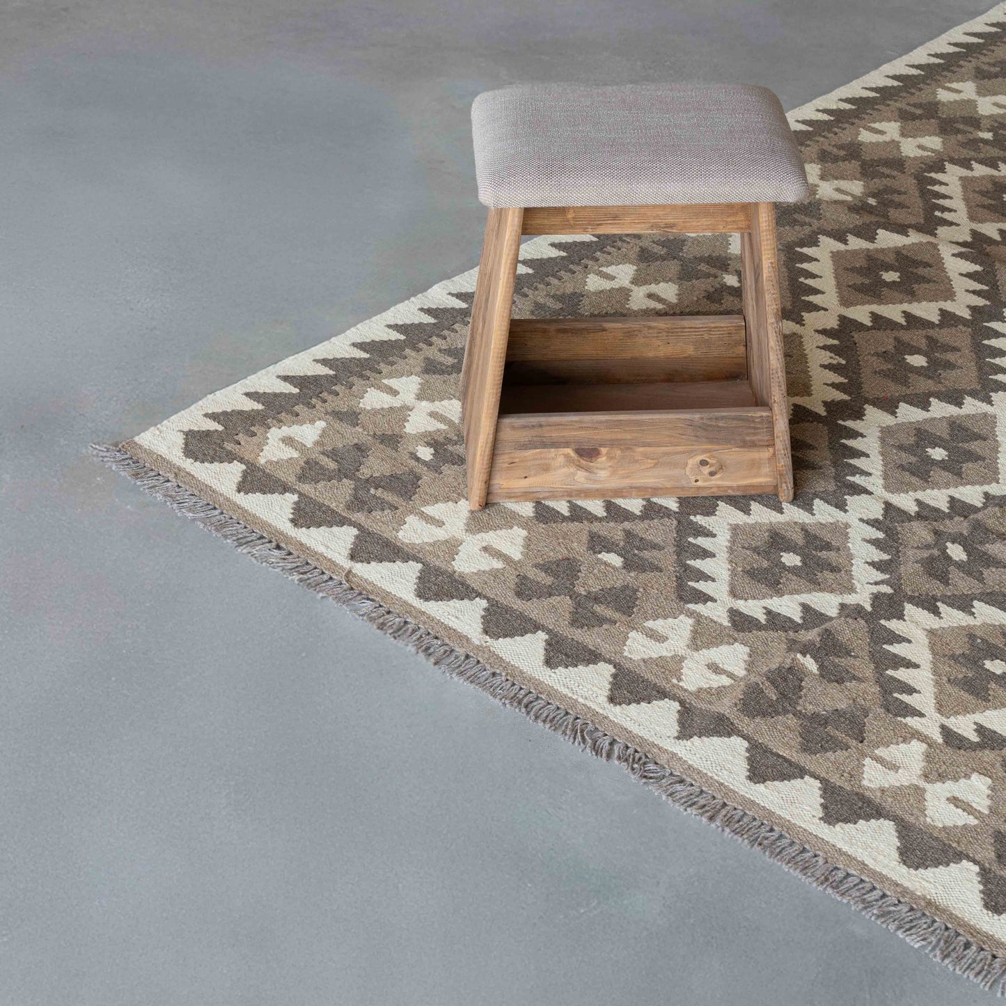 Casa blanca Handcrafted Classic Vintage Wool Beige Rug