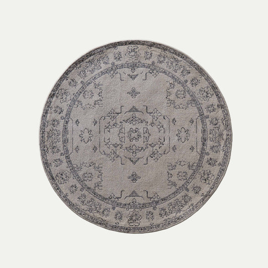 Poet Cotton Woven Round Rug