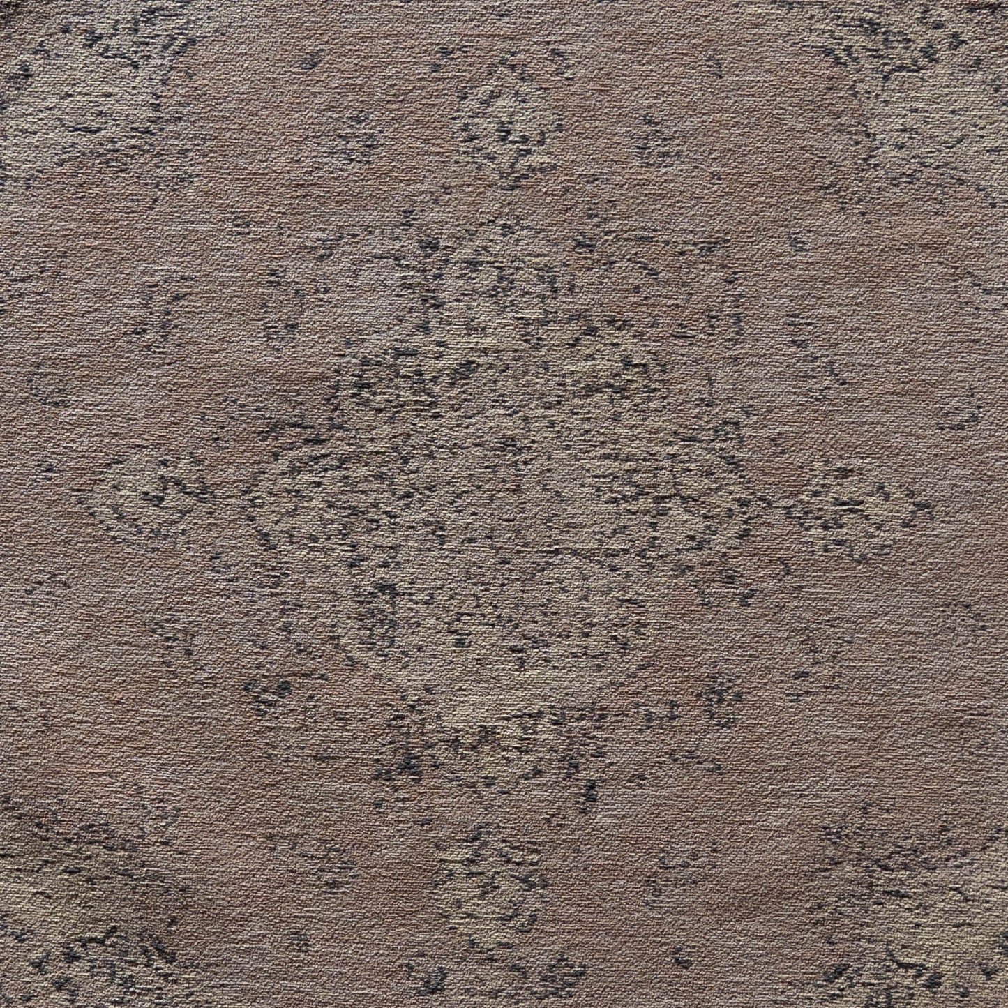 Queen sway Peach Cotton Woven Round Rug